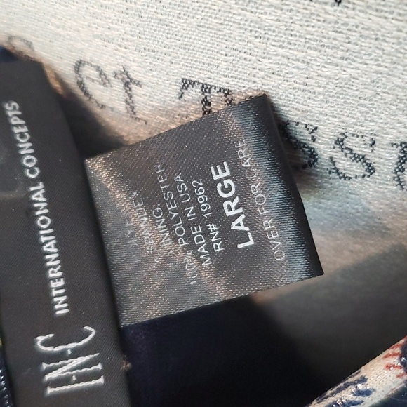 INC international floral spaghetti strap top - Picture 6 of 7